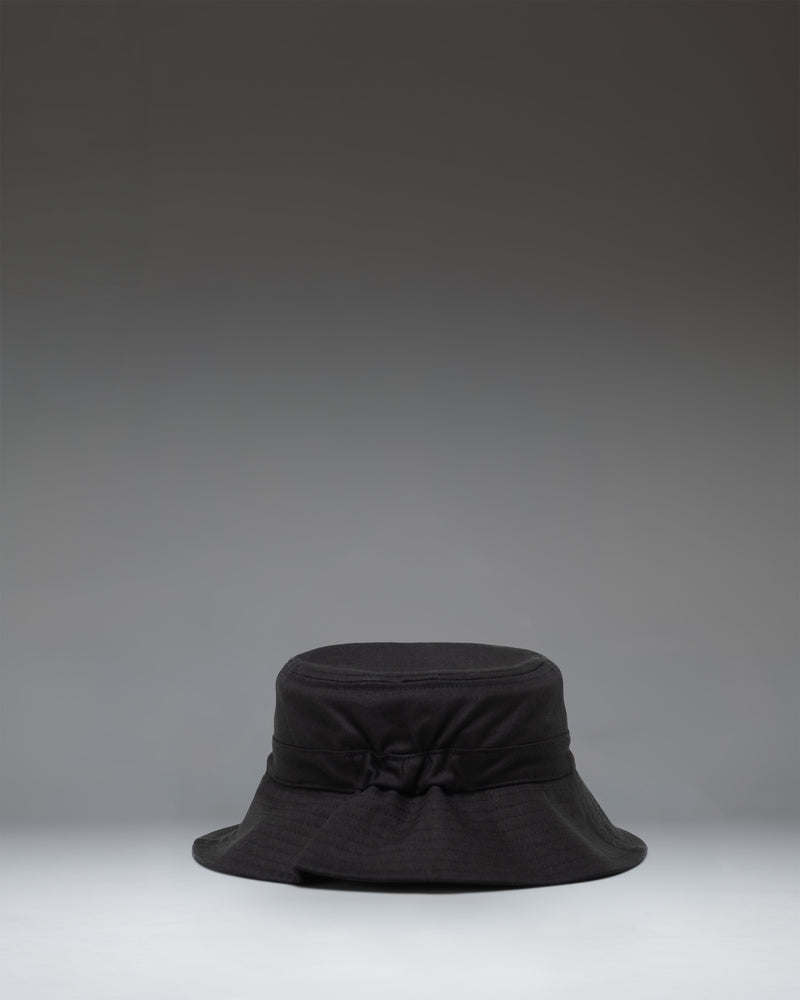 Black Herschel Supply Co Baby Bucket Hat for infants aged 6-18 months.